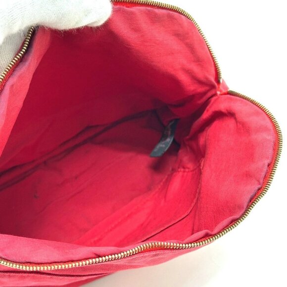 HERMES Bolide pouch 25 Pouch Canvas Red - Picture 2 of 13